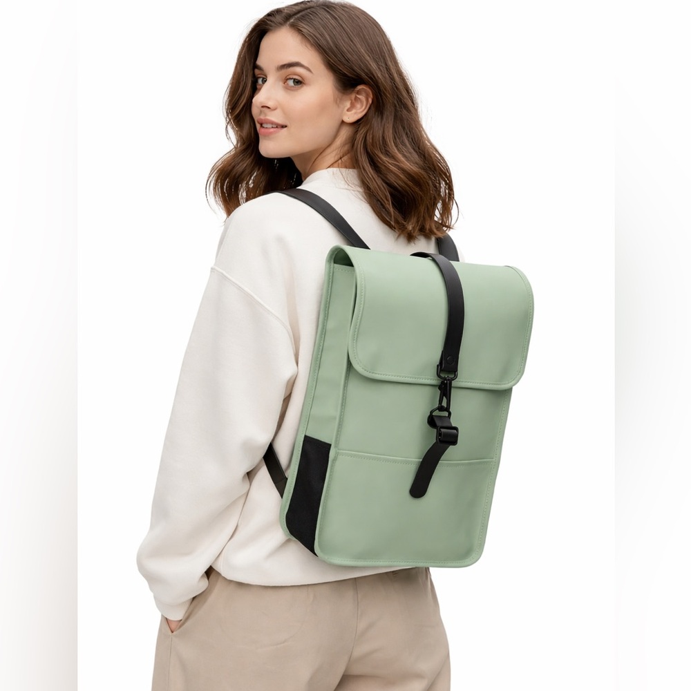 Rains Backpack Mini W3 Haze Waterproof  Minimalist Scandinavian Bag NWT